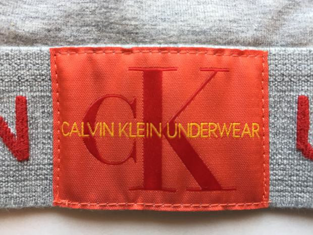 Спортивный комплект Calvin Klein Monogram серый Топ-лиф стринги - фото №4