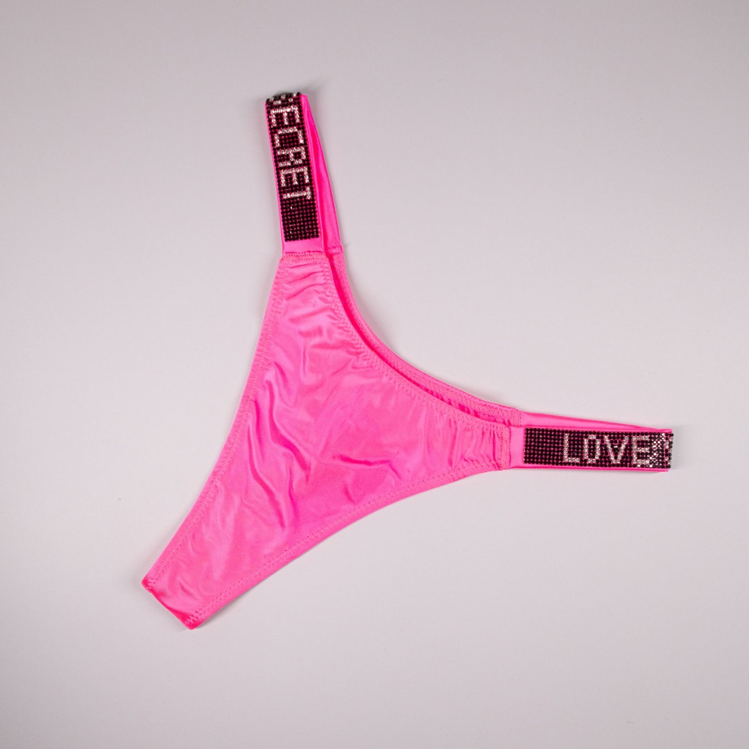 Стрінги Love рожевий фото 1