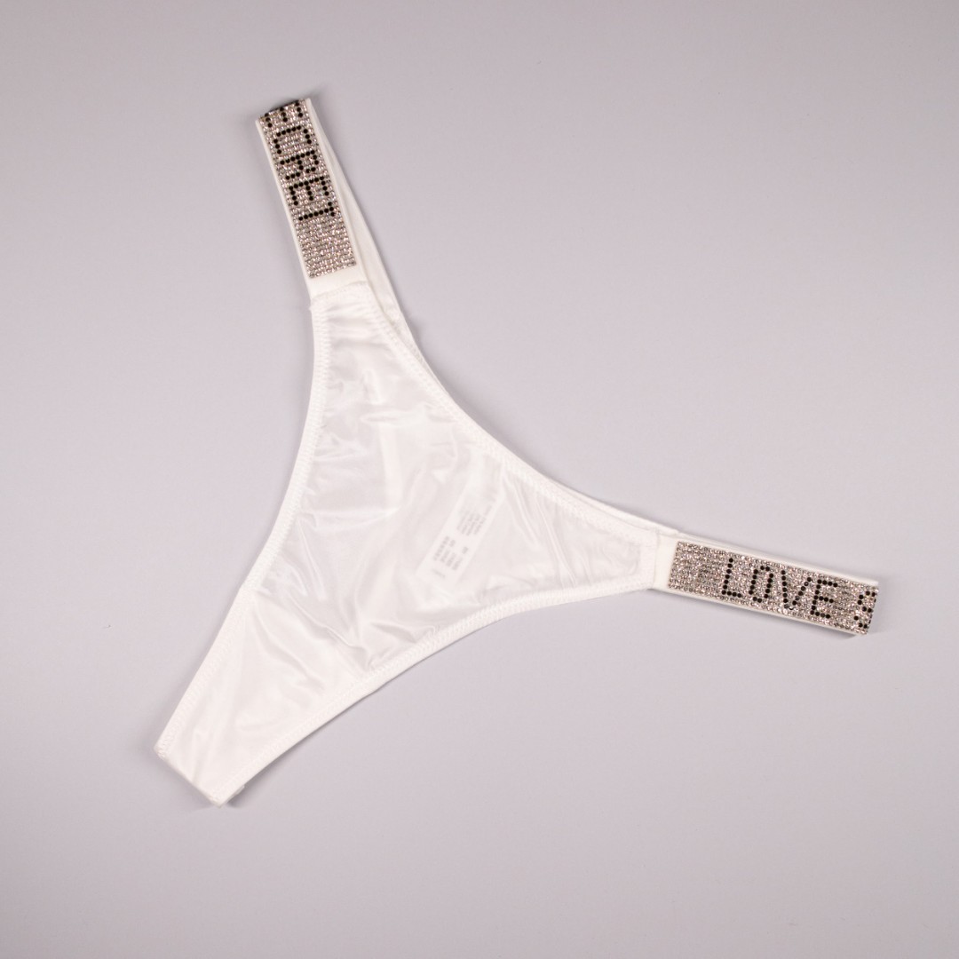 Стринги Love белые фото 1