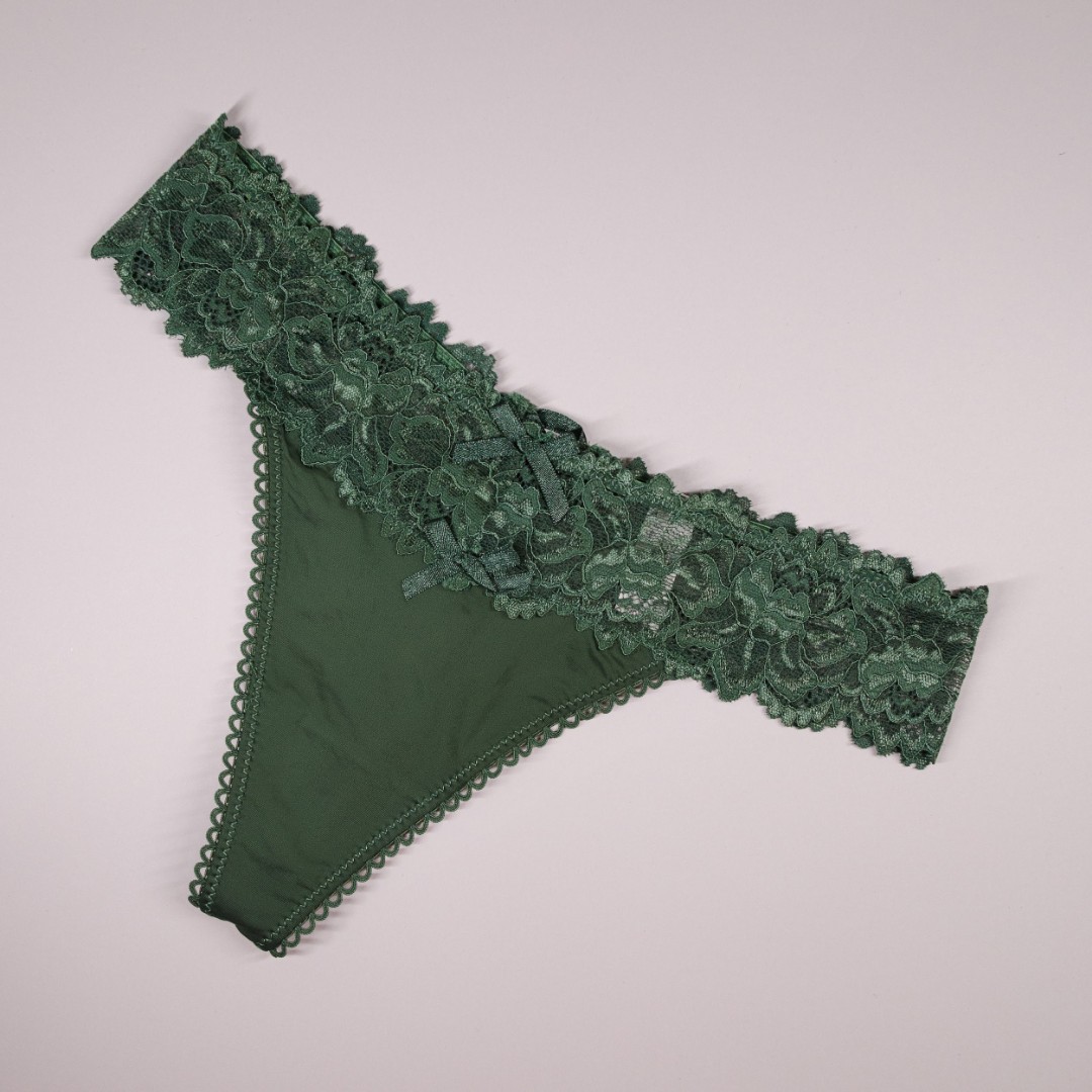 Стрінги tenderness зелений фото 1