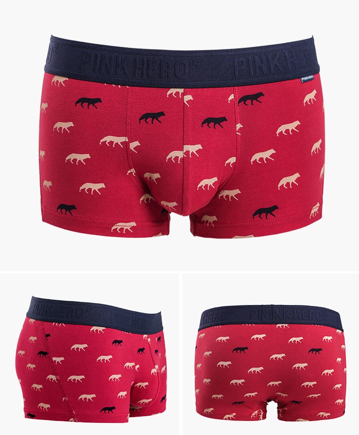 Чоловічі труси боксери Pink Hero Wolf фото 1