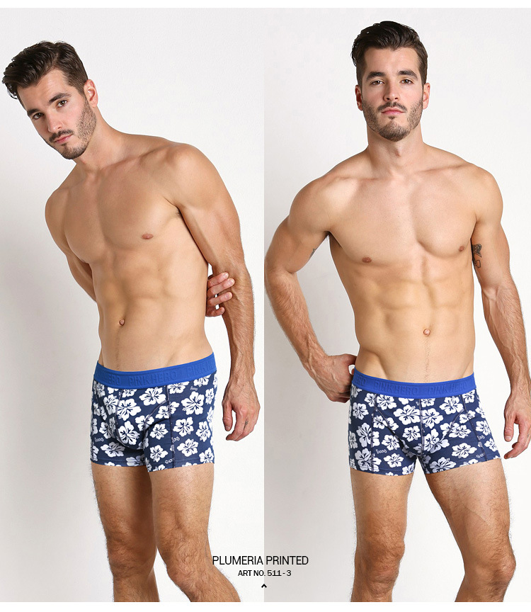 Чоловічі труси боксери Pink Hero flowers фото 1