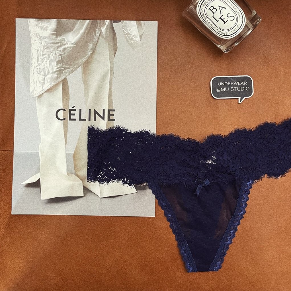 Стрінги Soft синій фото 2