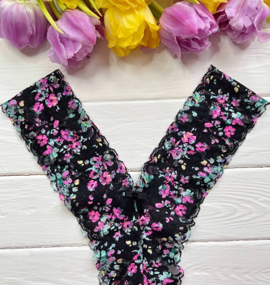 Стрінги Flowy black фото 1