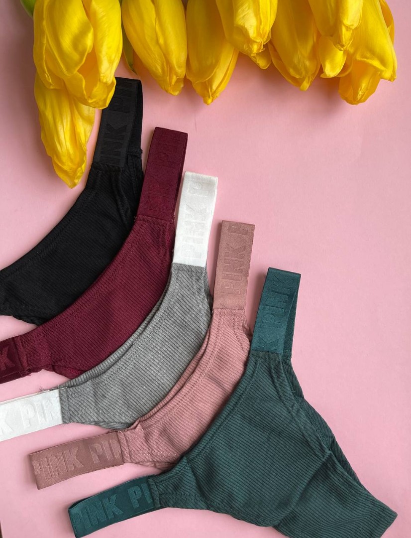 Комплект стрінг PINK Select 5 шт фото 1