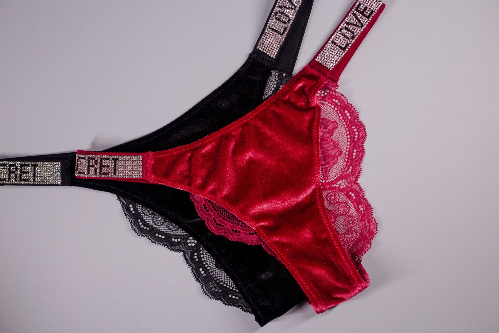 Комплект бразилій Love velvet 2шт фото 1