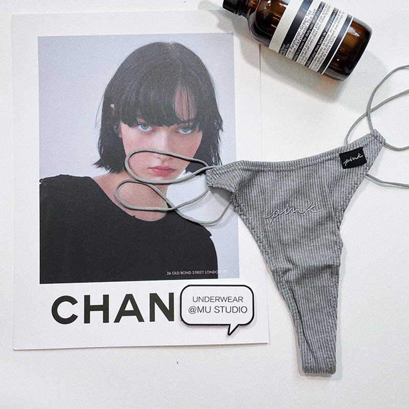 Стрінги Pink сірий фото 1