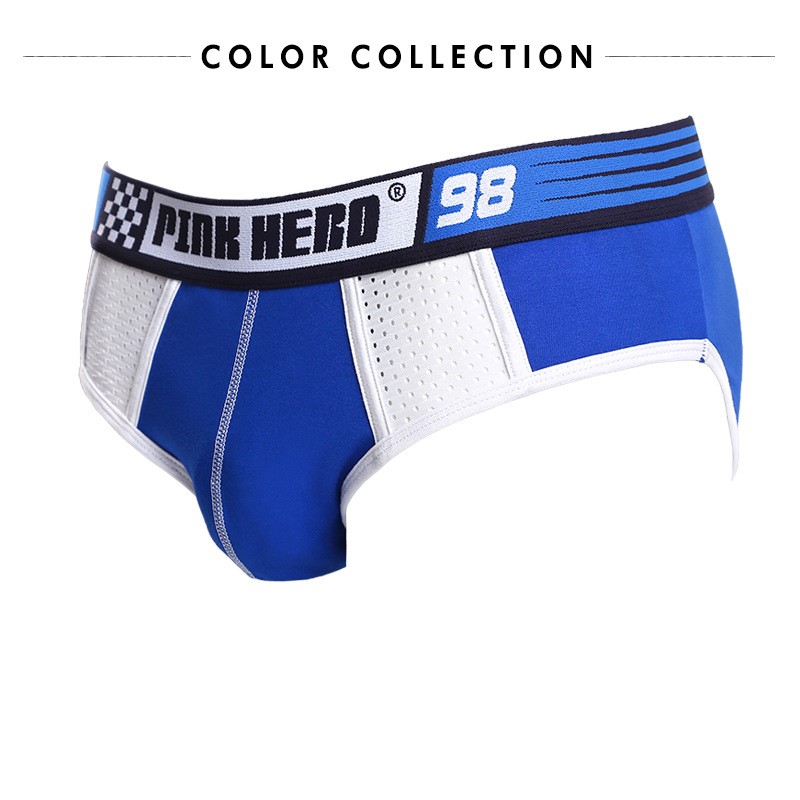 Мужские трусы брифы Pink Hero голубой фото 2