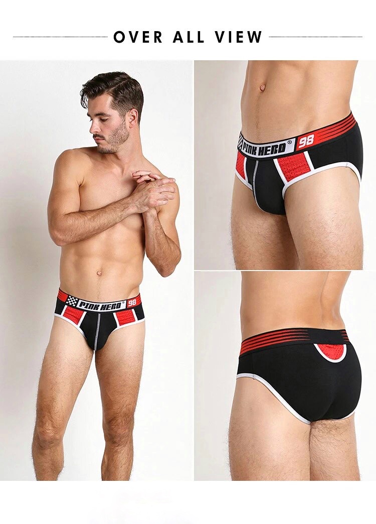 Чоловічі труси бріфи Pink Hero NEW чорні фото 4