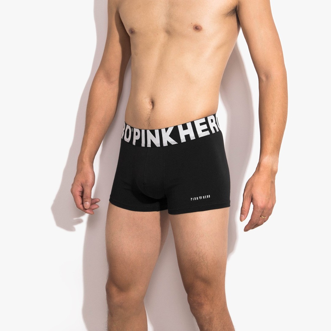 Чоловічі труси боксери Pink Hero Classic чорні фото 2