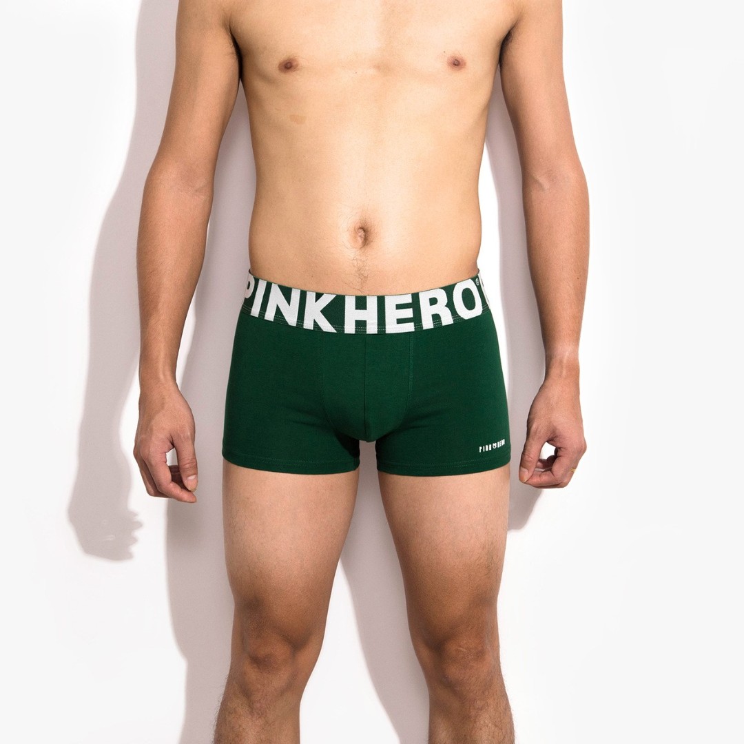 Чоловічі труси боксери Pink Hero Classic Green фото 2