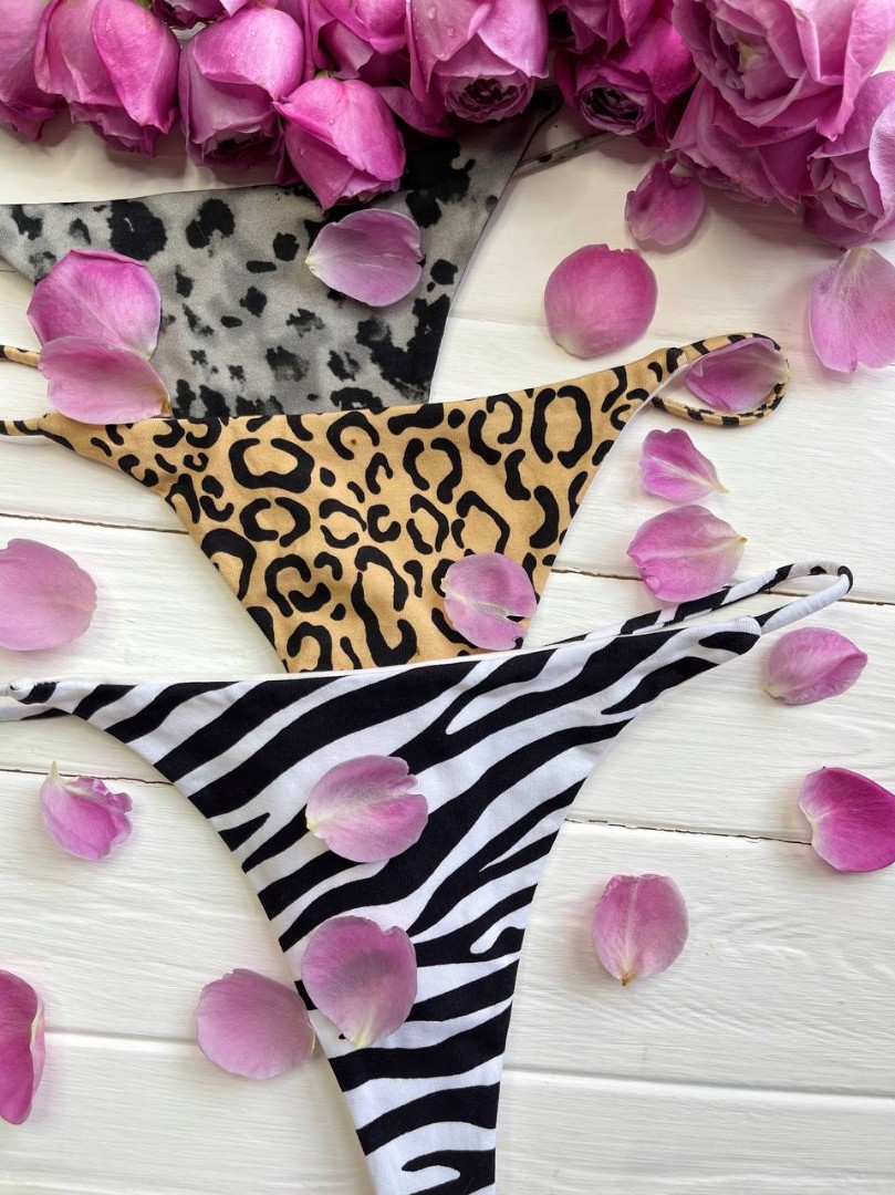 Комплект жіночих стрінг Sexy Leopard  фото 1