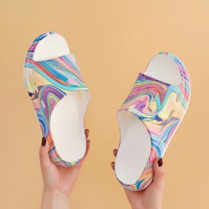 undefined Шльопанці тай-дай білі undefined