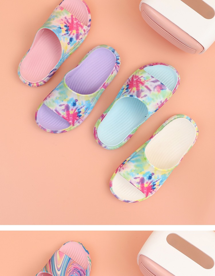 Шлепанцы тай-дай розовые фото 2