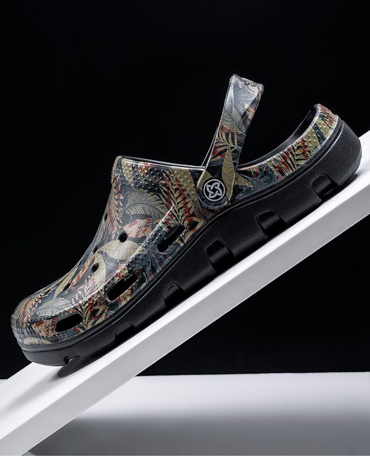 Сабо кроксы Джунгли черные фото 4