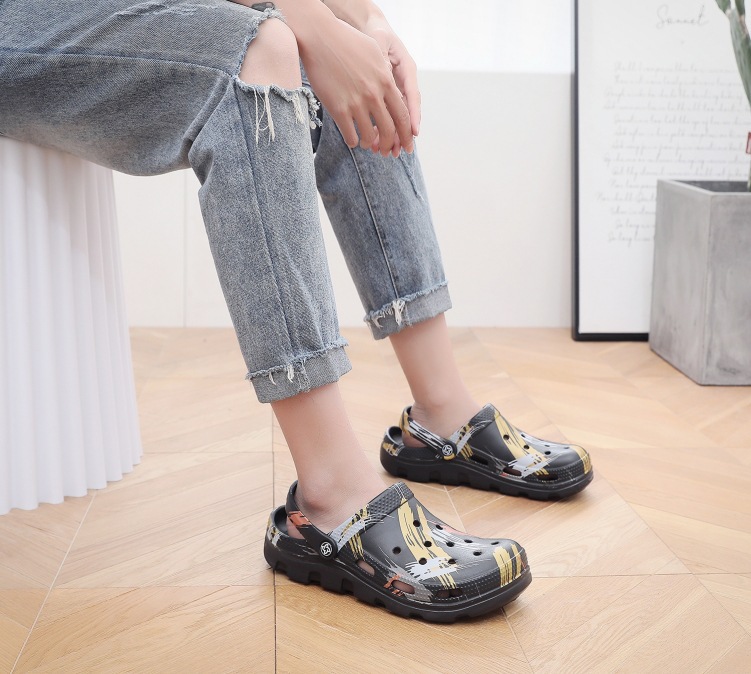 Сабо крокси Арт чорні фото 4