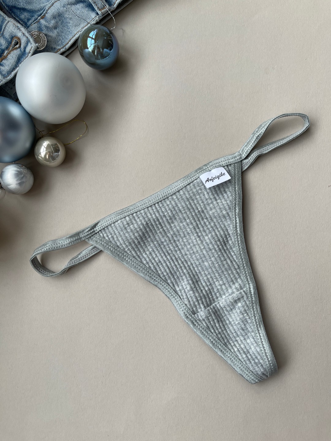 Стрінги Arona сірі фото 1