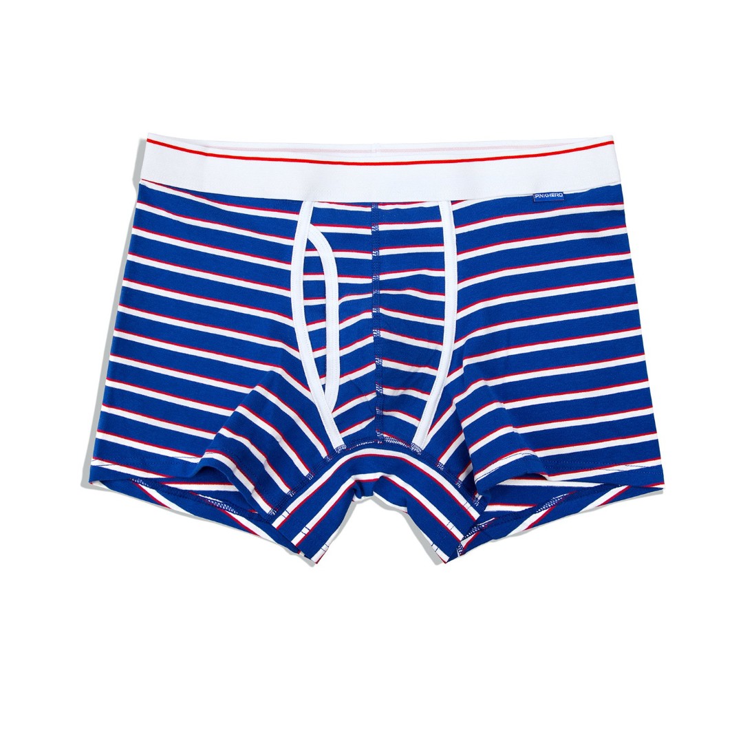 Мужские трусы боксеры Pink Hero Stripe blue фото 1