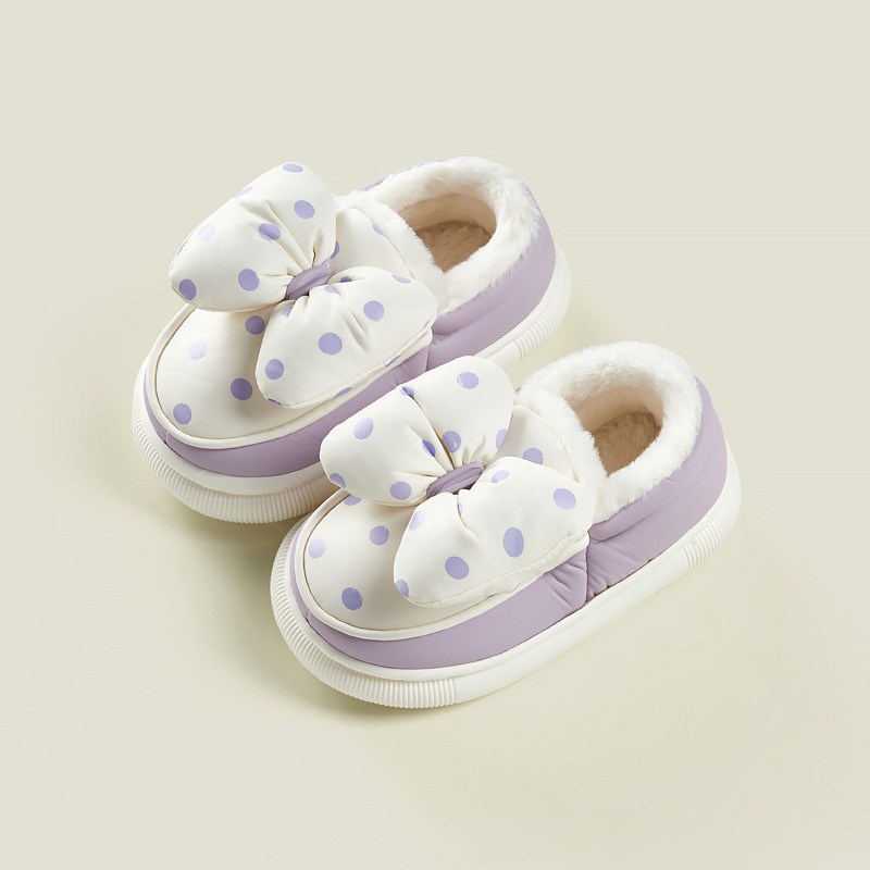Теплі тапки Bow purple фото 1