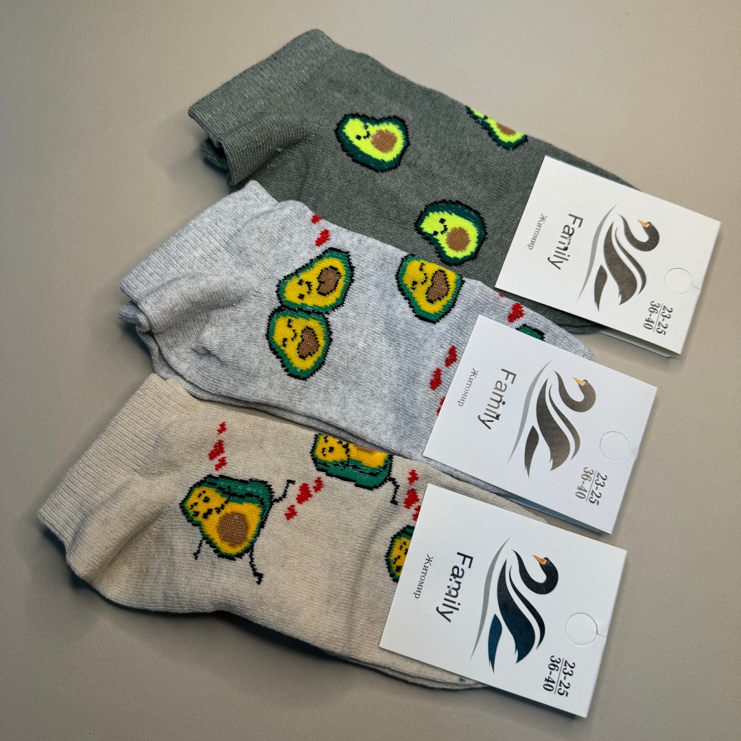 Шкарпетки жіночі Limerence Авокадо короткі фото 1