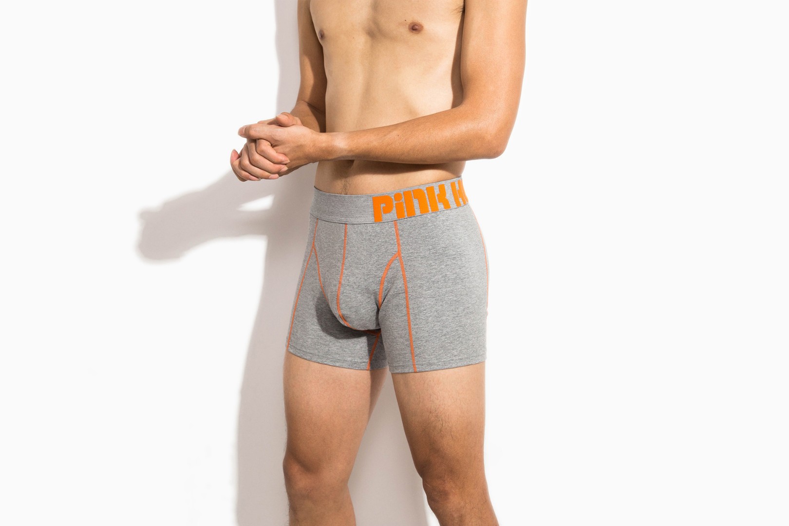 Мужские  боксеры Pink Hero NEW серый фото 2