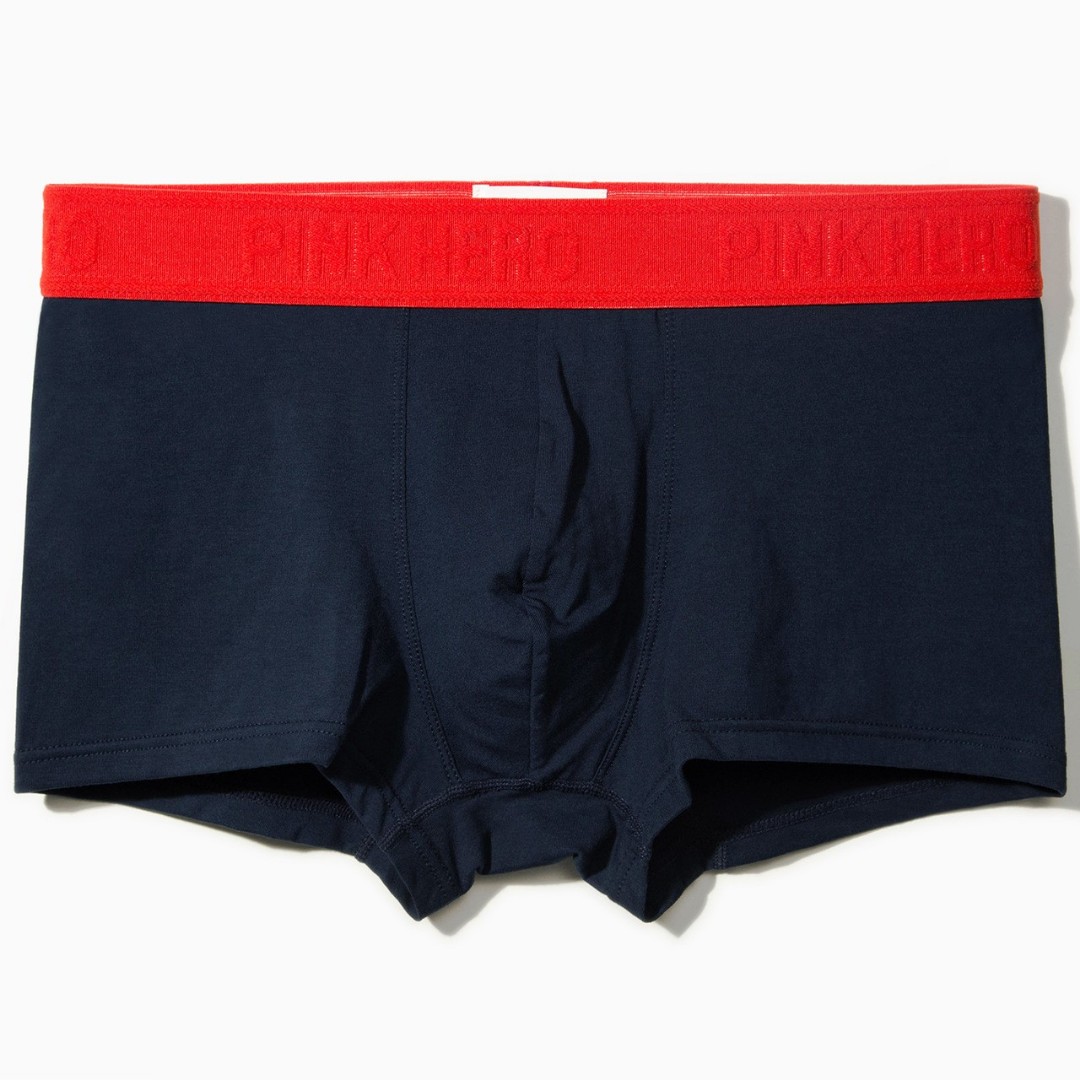 Мужские трусы боксеры Pink Hero  navy red фото 1