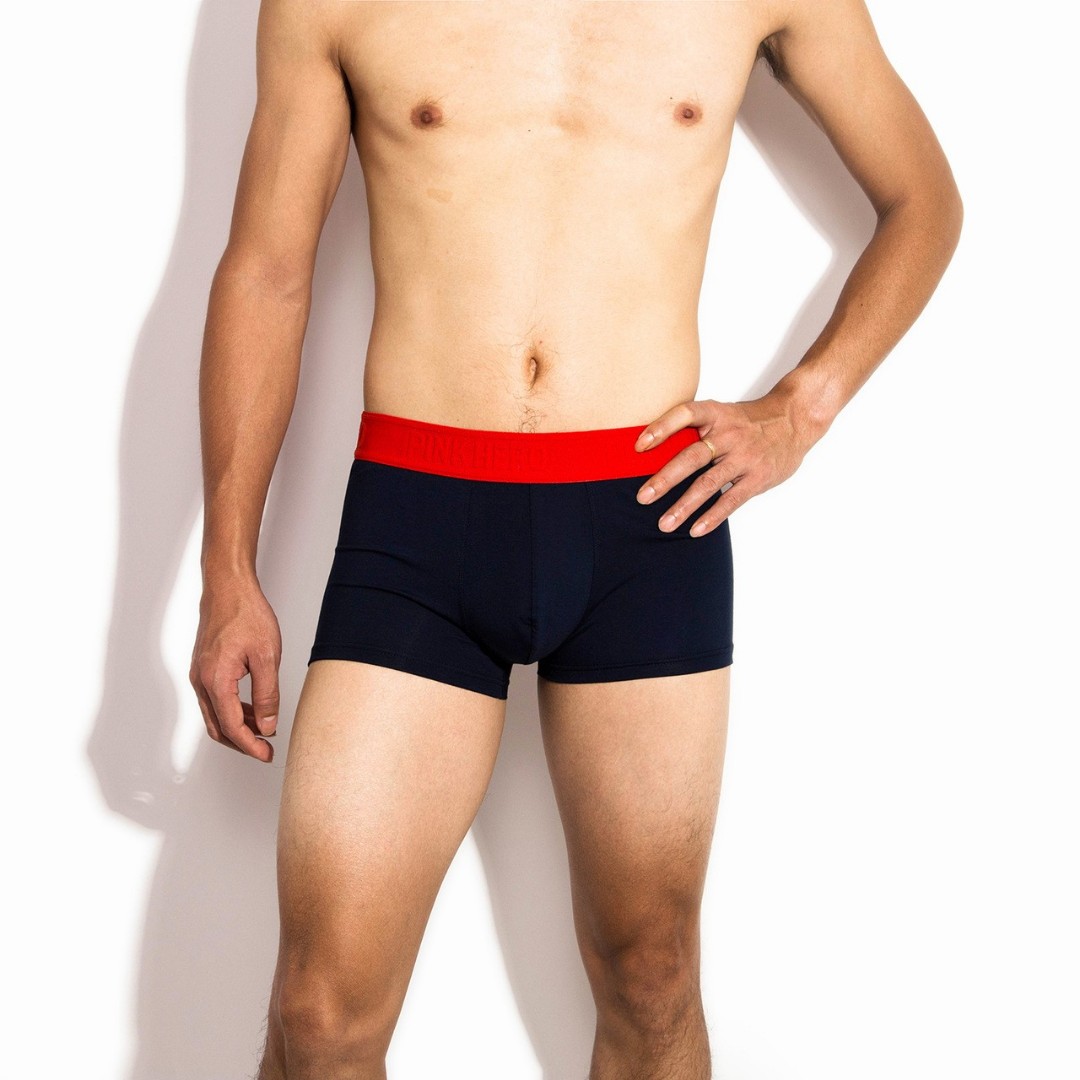 Мужские трусы боксеры Pink Hero  navy red фото 4