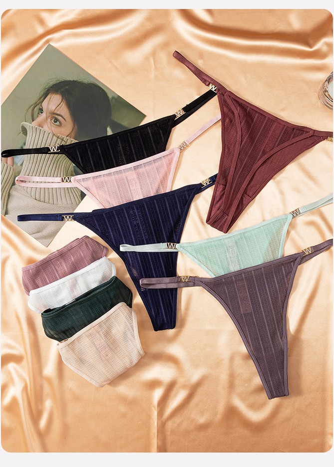 Стринги  Stripe green фото 2