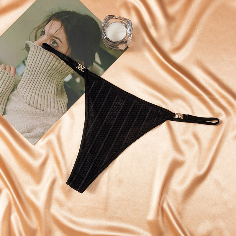 Стрінги  Stripe black фото 1