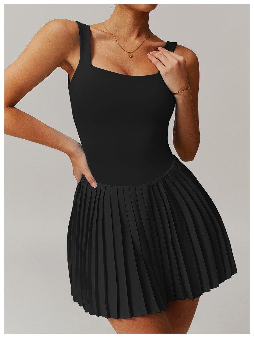 Спортивний комбінезон-сукня Angy black фото 5