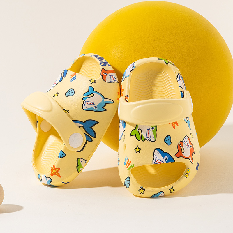 Крокси дитячі Shark yellow фото 1