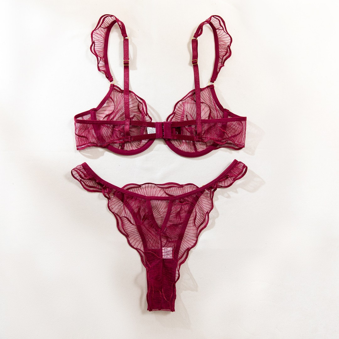 Жіночий комплект Mary burgundy фото 2