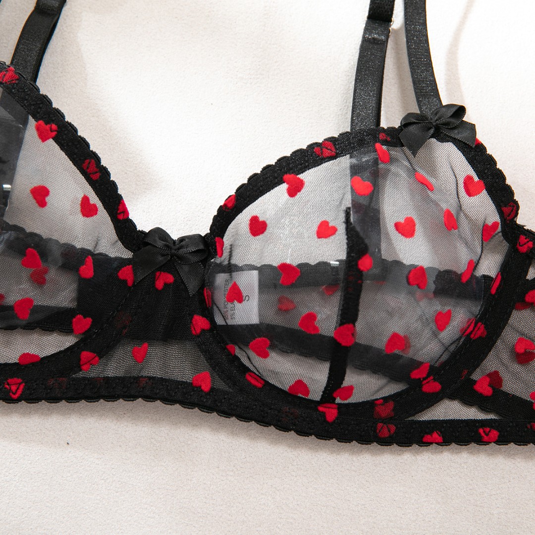 Жіночий комплект Heart + панчохи фото 3