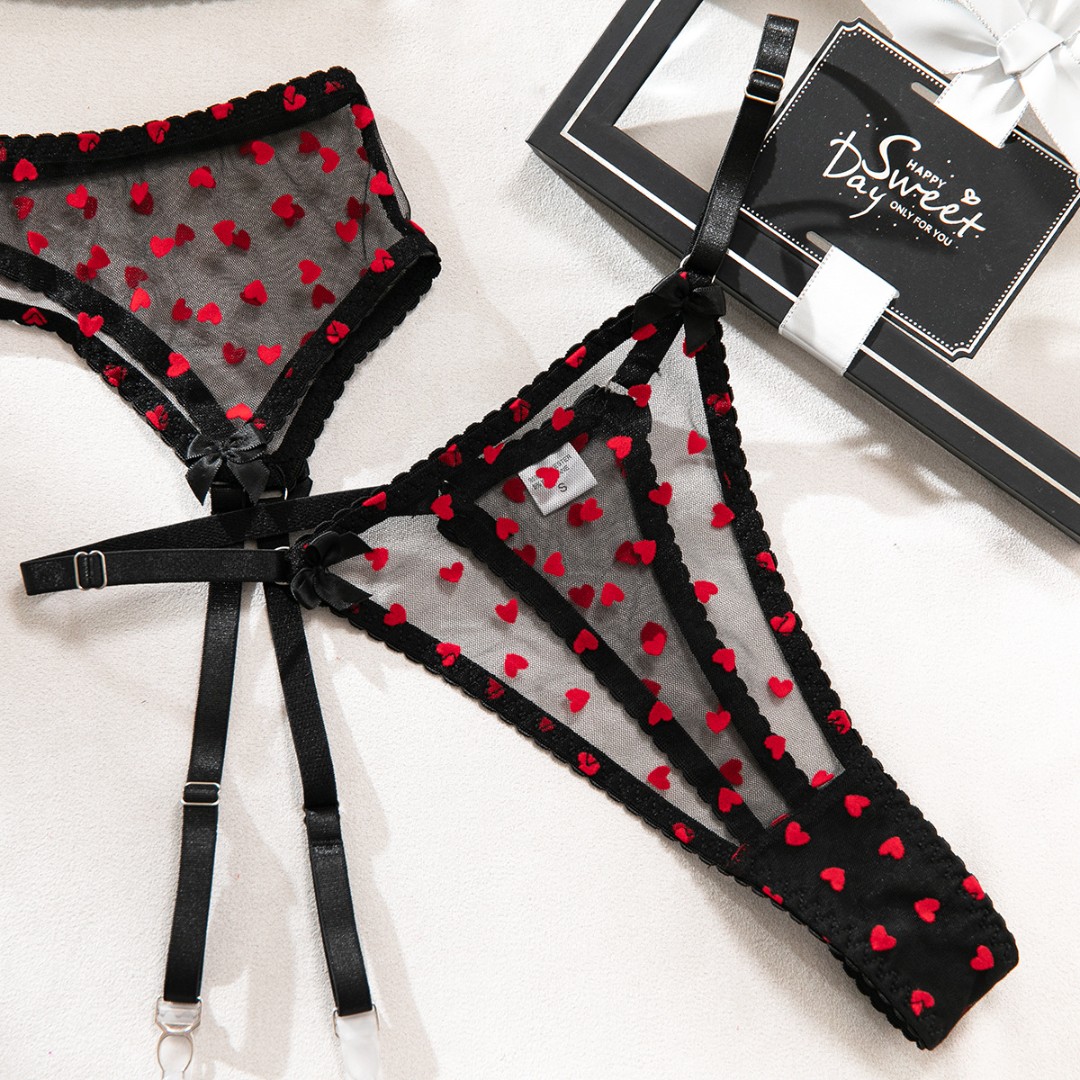 Жіночий комплект Heart + панчохи фото 6