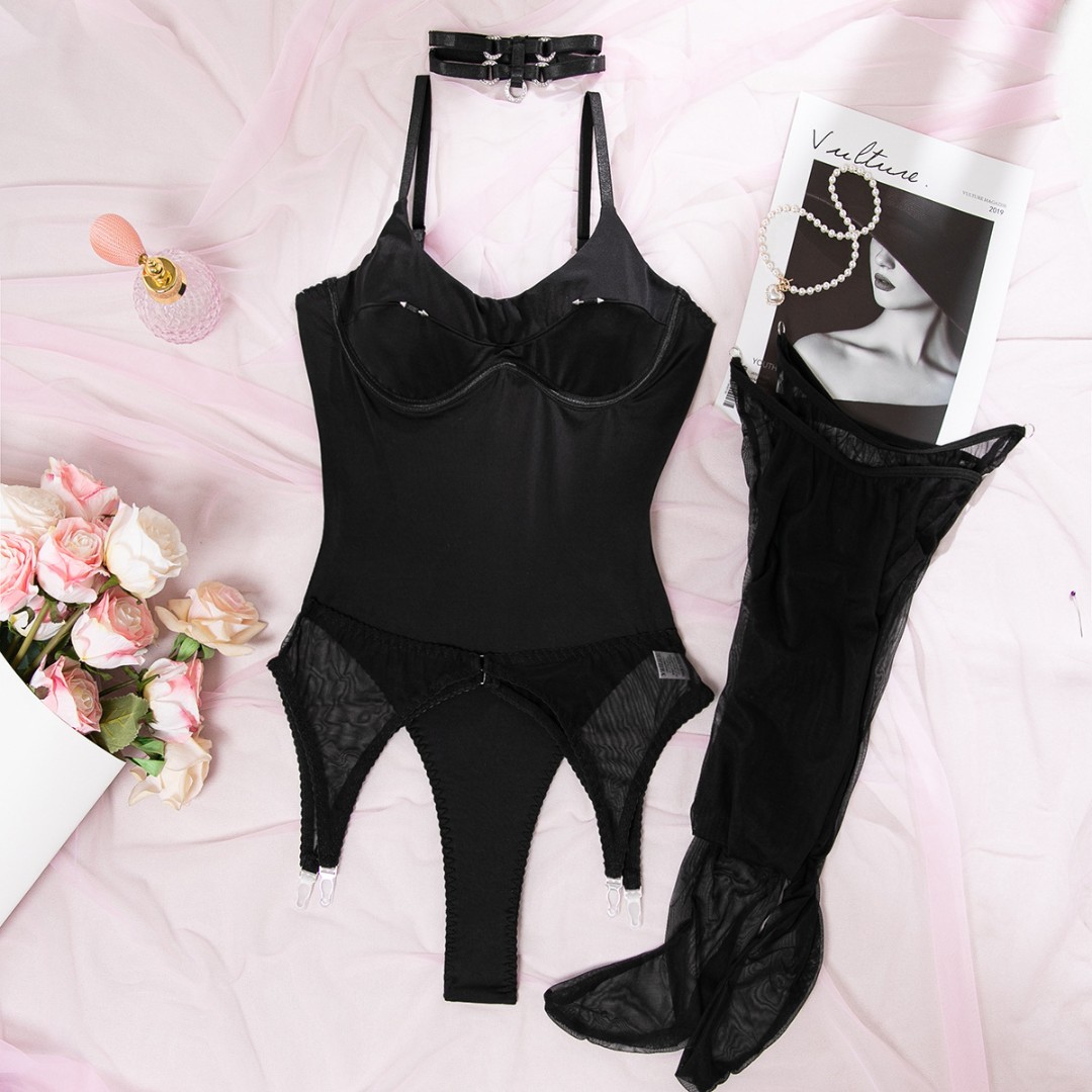 Жіночий комплект-боді Bratz black фото 1