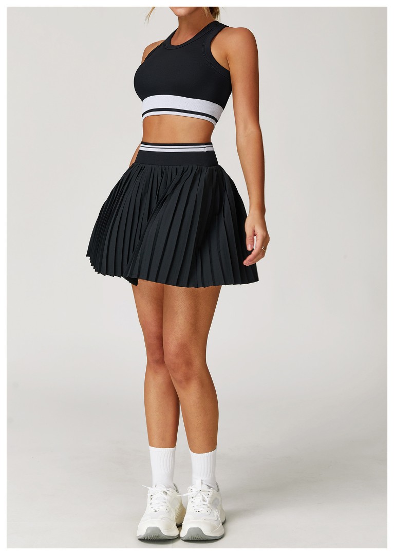 Спортивний комплект з юбкою Tenis girl black фото 3