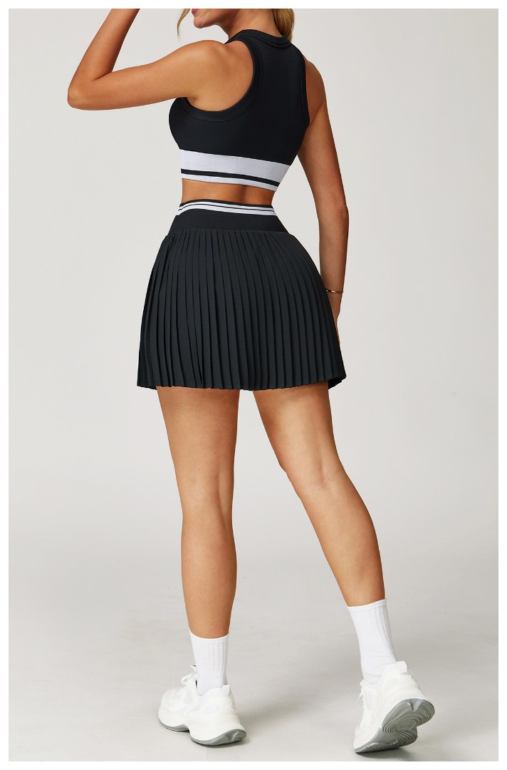 Спортивний комплект з юбкою Tenis girl black фото 2