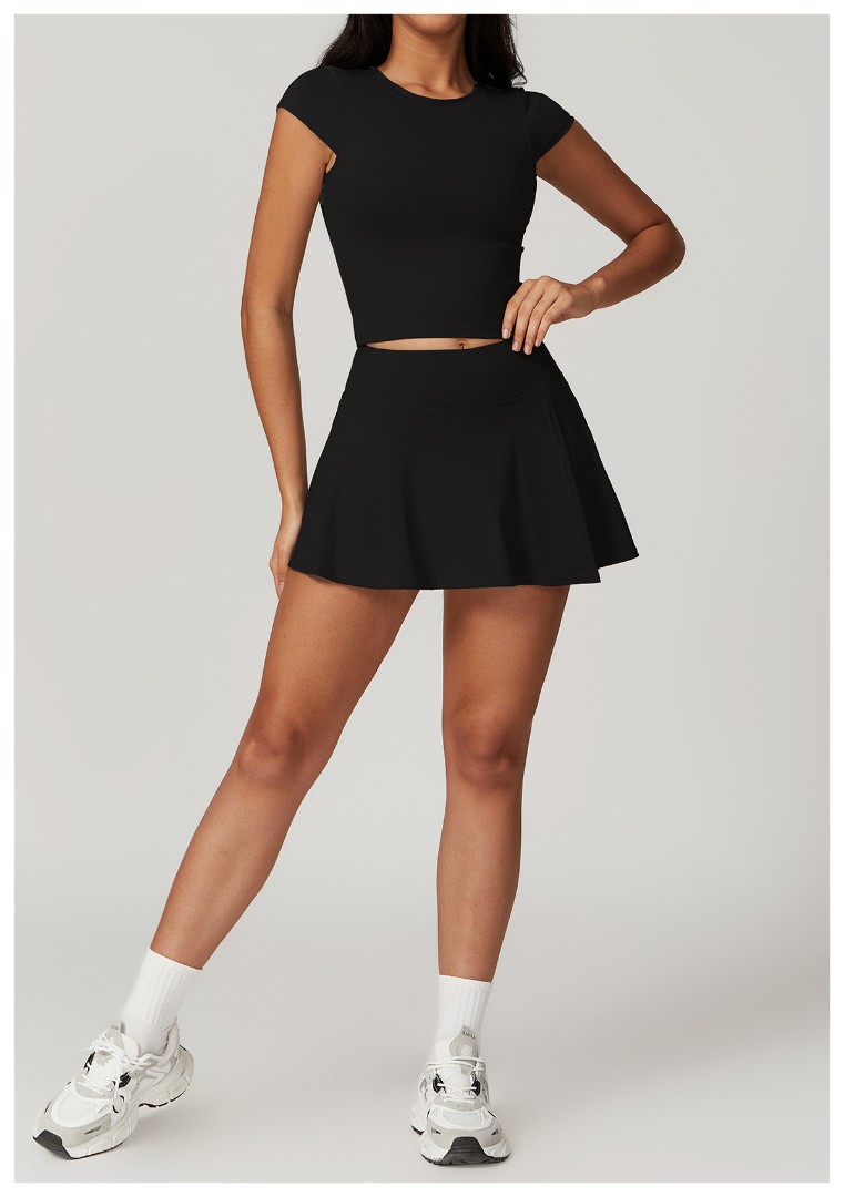 Спортивный комплект спідниця-шорти Bluebell black фото 1