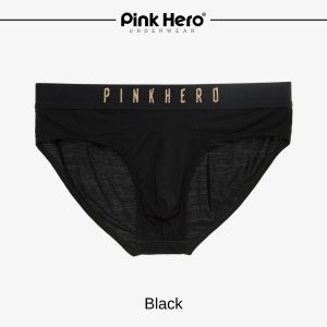 undefined Чоловічі труси бріфи Pink Hero #3 black undefined