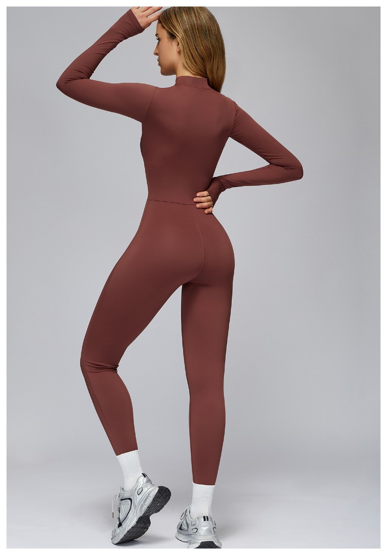 Спортивний комбінезон теплий з чашкою Mary dark red фото 5