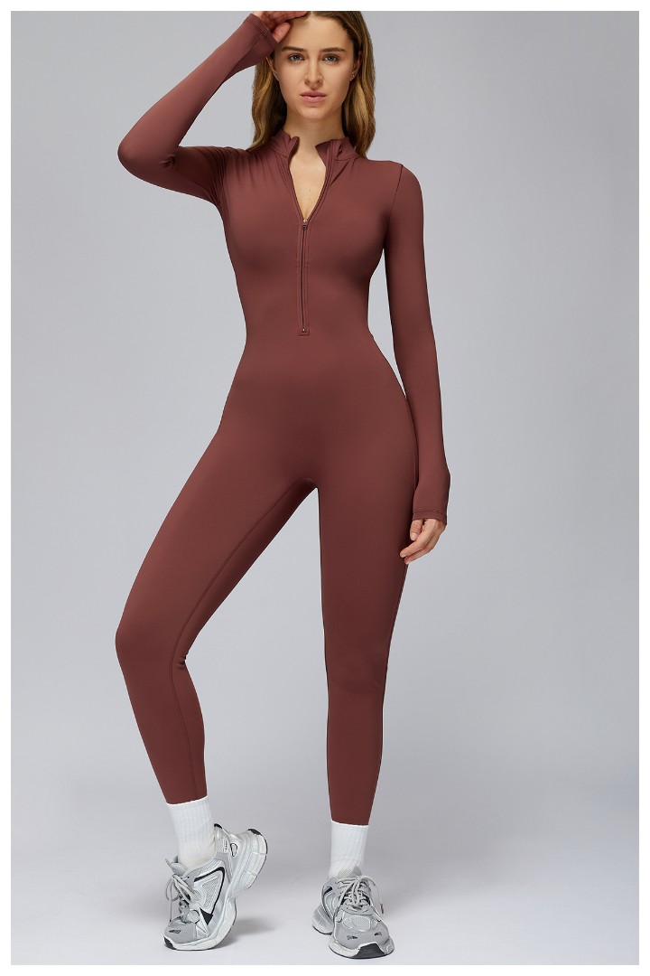 Спортивний комбінезон теплий з чашкою Mary dark red фото 1