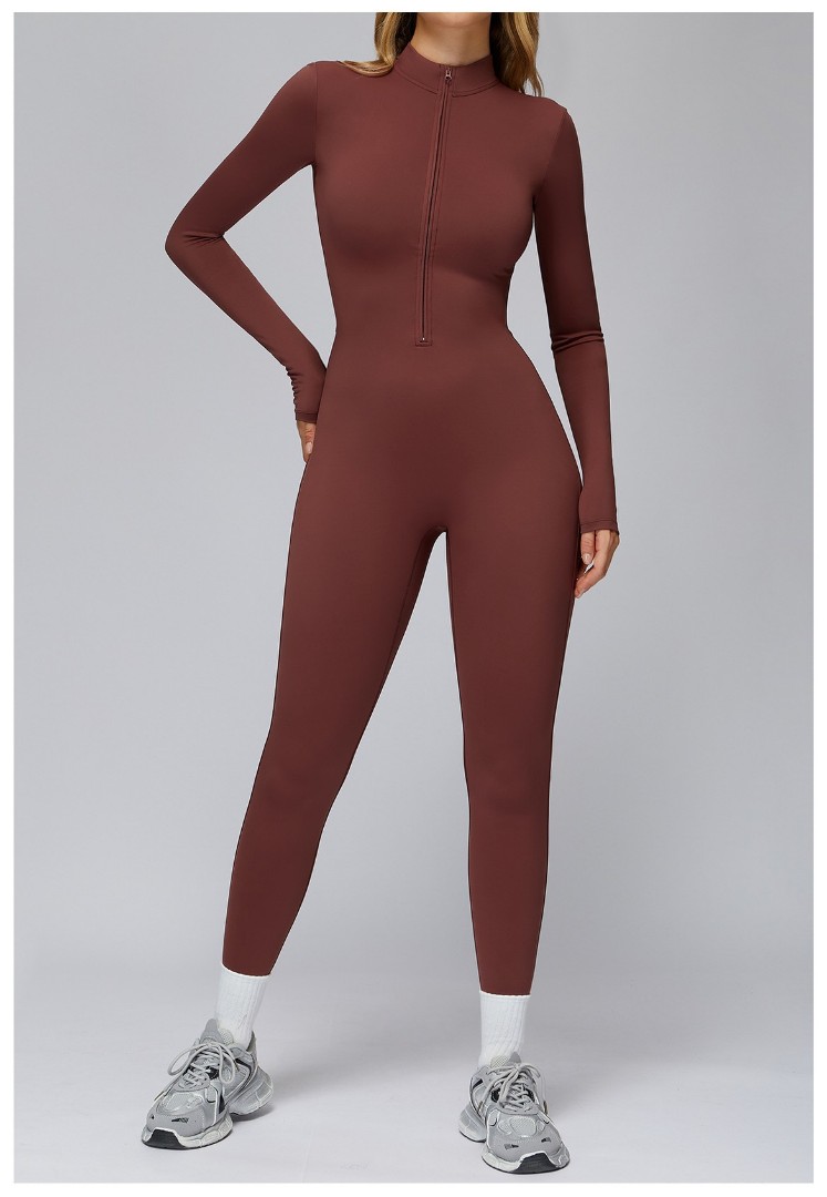 Спортивний комбінезон теплий з чашкою Mary dark red фото 2