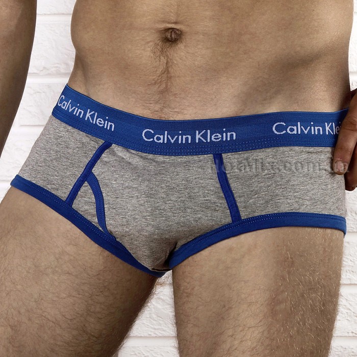Мужские трусы брифы Calvin Klein 365 Grey Blue Brief