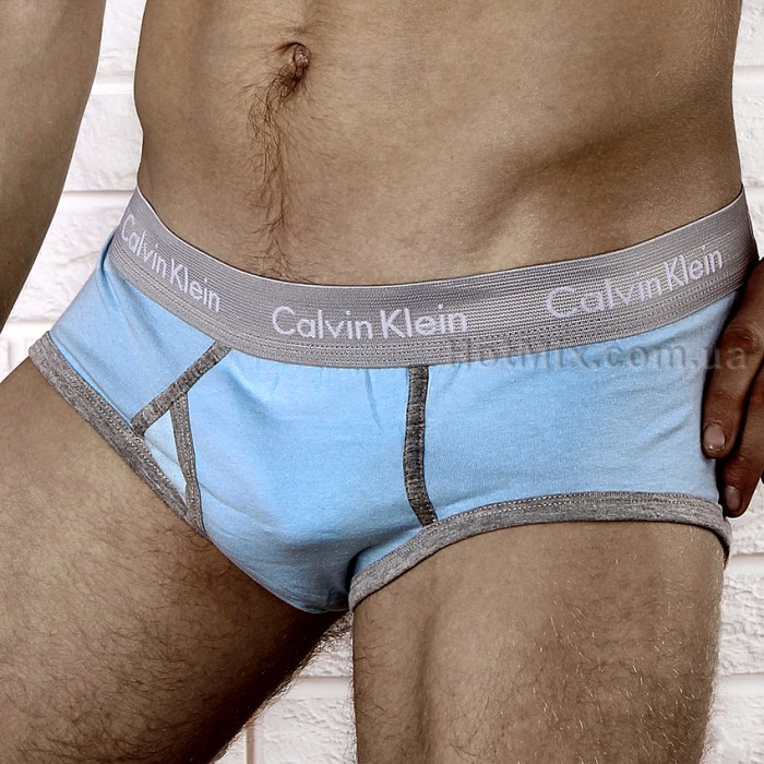 Мужские трусы брифы Calvin Klein 365 Blue Grey
