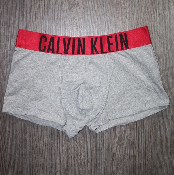 Мужские боксеры Calvin Klein Intense Power серые красная резинка - фото №2