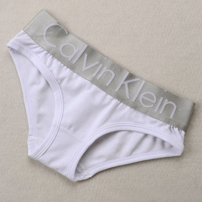 Женские трусики белые Calvin Klein Steel White - фото №2