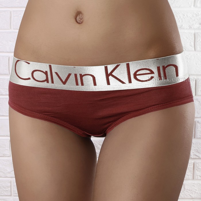 Женские трусики кориченвые Calvin Klein Steel Brown