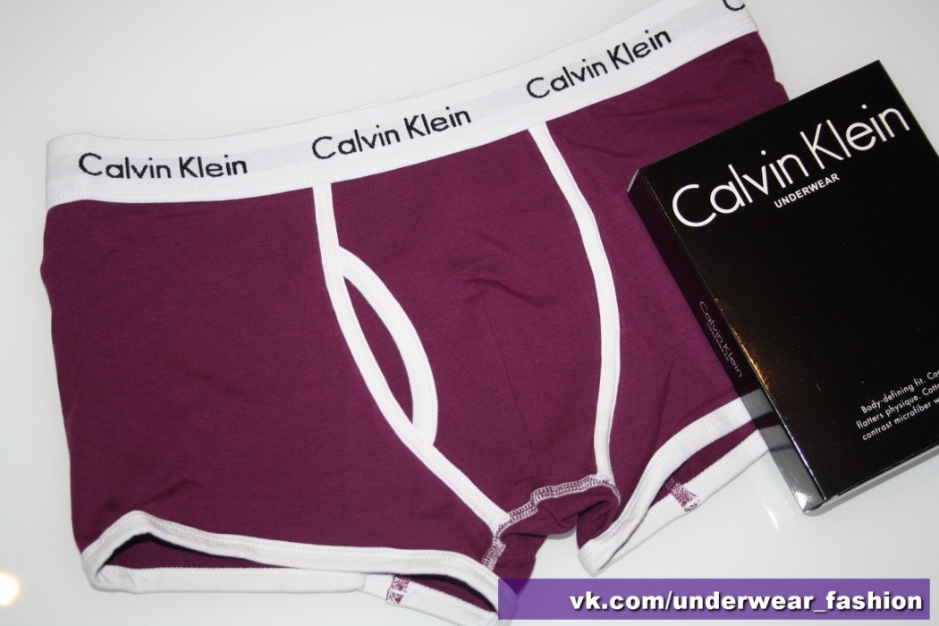 Мужские боксеры Calvin Klein 365 Фиолет белый кант - фото №2