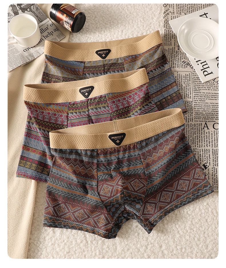 Чоловічі труси боксери PH Орнамент brown фото 2