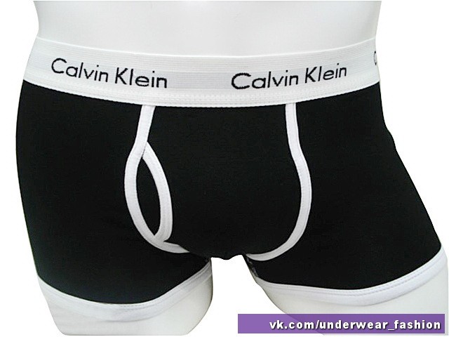 Мужские боксеры Calvin Klein 365 Черные белый кант - фото №2